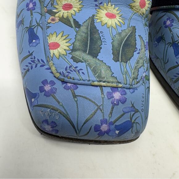 Gucci Marmont Peyton Flora Pearl Web Stripe Boots Size 37 - Picture 4 of 14